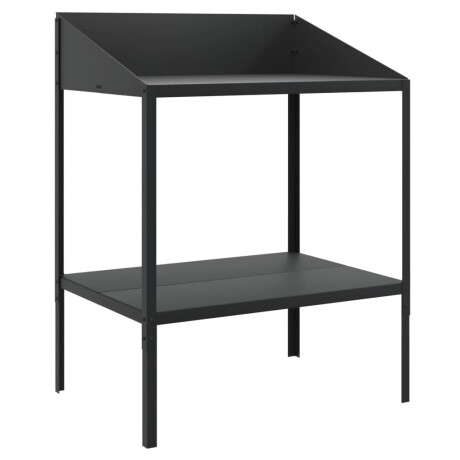 vidaXL Plantenstandaard 75,5x54,5x100 cm verzinkt staal antracietkleur afbeelding2 - 1