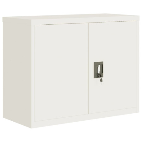 vidaXL Archiefkast 90x40x70 cm staal wit afbeelding2 - 1