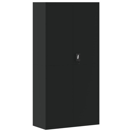 vidaXL Archiefkast 90x40x180 cm staal zwart afbeelding2 - 1