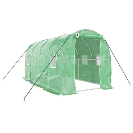 vidaXL Tuinkas met stalen frame 8 m² 4x2x2 m afbeelding2 - 1