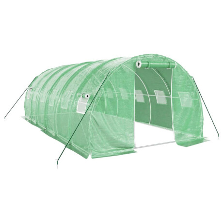 vidaXL Tuinkas met stalen frame 18 m² 6x3x2 m groen afbeelding2 - 1