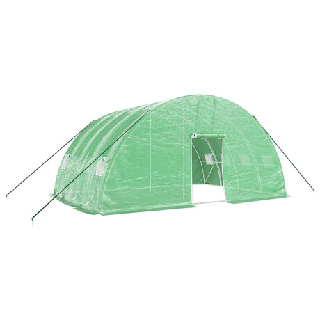 vidaXL Tuinkas met stalen frame 24 m² 6x4x2,85 m groen afbeelding2 - 1
