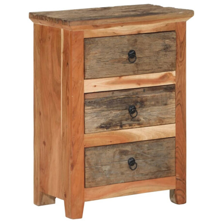 vidaXL Bijzetkast 55x33x75 cm massief acaciahout afbeelding2 - 1
