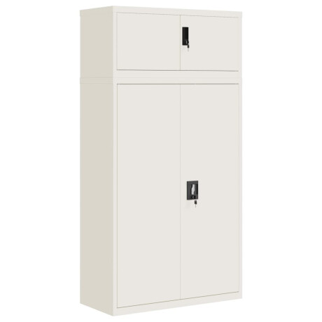 vidaXL Archiefkast 90x40x180 cm staal wit afbeelding2 - 1