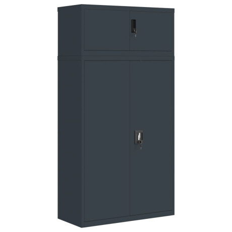 vidaXL Archiefkast 90x40x180 cm staal antracietkleurig afbeelding2 - 1