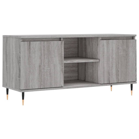 vidaXL Tv-meubel 104x35x50 cm bewerkt hout grijs sonoma eikenkleurig afbeelding2 - 1