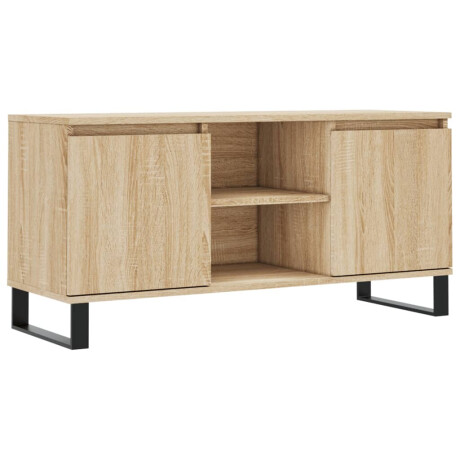 vidaXL Tv-meubel 104x35x50 cm bewerkt hout sonoma eikenkleurig afbeelding2 - 1