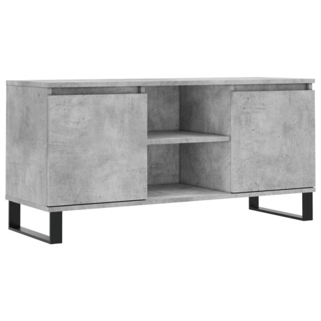 vidaXL Tv-meubel 104x35x50 cm bewerkt hout betongrijs afbeelding2 - 1