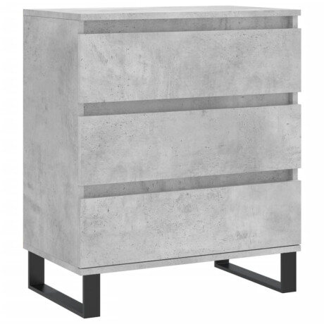 vidaXL Dressoir 60x35x70 cm bewerkt hout betongrijs afbeelding2 - 1
