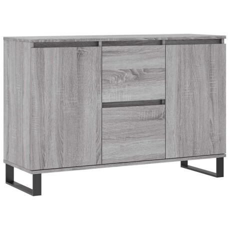 vidaXL Dressoir 101,5x35x70 cm bewerkt hout grijs sonoma eikenkleurig afbeelding2 - 1