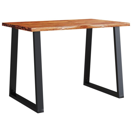 vidaXL Eettafel met natuurlijke rand 110x70x75 cm massief acaciahout afbeelding2 - 1