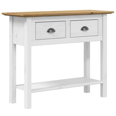 vidaXL Wandtafel BODO 91x35x74 cm massief grenenhout bruin afbeelding2 - 1