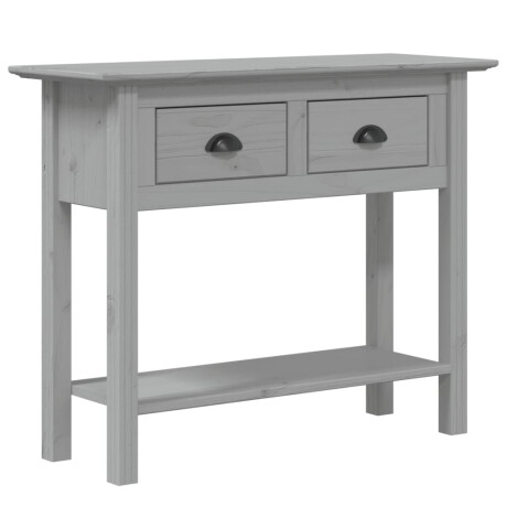 vidaXL Wandtafel BODO 91x35x74 cm massief grenenhout grijs afbeelding2 - 1