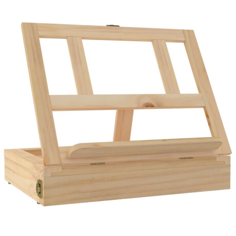 vidaXL Tafelezel met lade 33,5x25,5x7 cm massief grenenhout afbeelding2 - 1