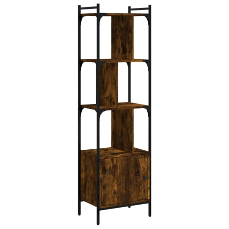 vidaXL Boekenkast met deur 44,5x30x154,5 cm hout gerookt eikenkleurig afbeelding2 - 1