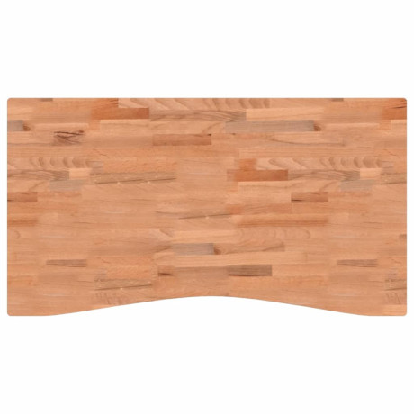 vidaXL Bureaublad 110x(55-60)x1,5 cm massief beukenhout afbeelding2 - 1