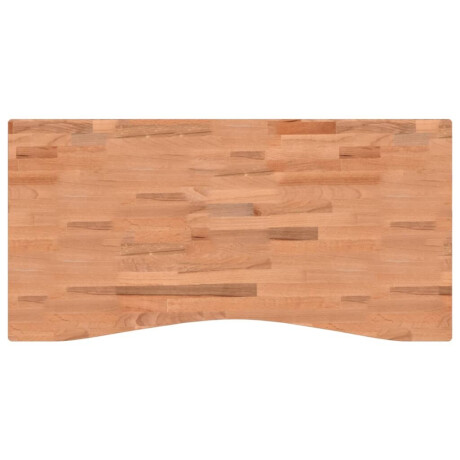 vidaXL Bureaublad 110x(50-55)x2,5 cm massief beukenhout afbeelding2 - 1