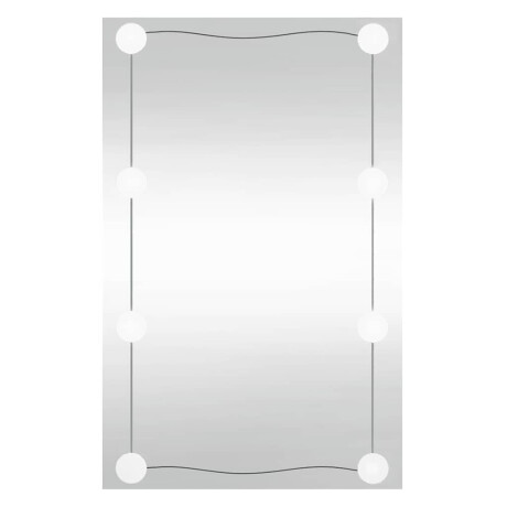 vidaXL Wandspiegel met LED's rechthoekig 40x60 cm glas afbeelding2 - 1