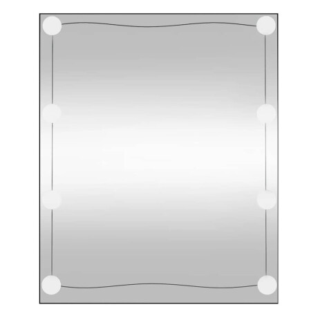 vidaXL Wandspiegel met LED's rechthoekig 50x60 cm glas afbeelding2 - 1