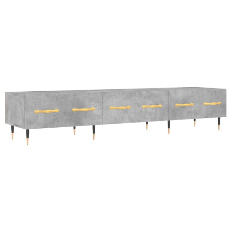 vidaXL Tv-meubel 150x36x30 cm bewerkt hout betongrijs afbeelding2 - 1
