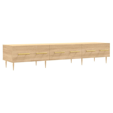 vidaXL Tv-meubel 150x36x30 cm bewerkt hout sonoma eikenkleurig afbeelding2 - 1