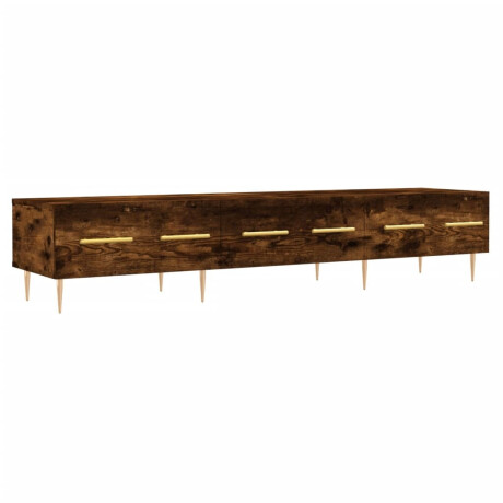 vidaXL Tv-meubel 150x36x30 cm bewerkt hout gerookt eikenkleurig afbeelding2 - 1