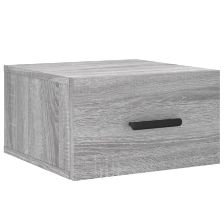 vidaXL Nachtkastje wandgemonteerd 35x35x20 cm grijs sonoma eikenkleur afbeelding2 - 1