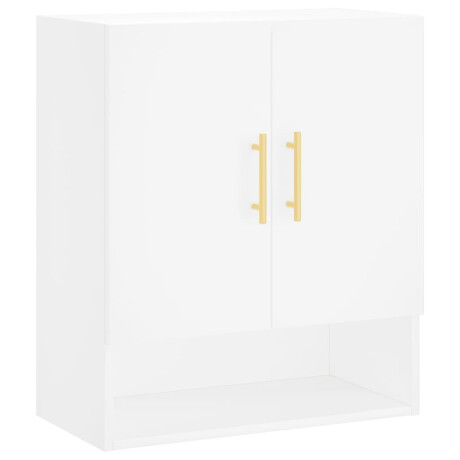 vidaXL Wandkast 60x31x70 cm bewerkt hout wit afbeelding2 - 1