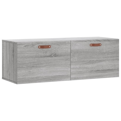 vidaXL Wandkast 100x36,5x35 cm bewerkt hout grijs sonoma eikenkleurig afbeelding2 - 1