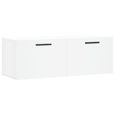 vidaXL Wandkast 100x36,5x35 cm bewerkt hout wit afbeelding2 - 1