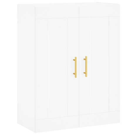 vidaXL Wandkast 69,5x34x90 cm bewerkt hout wit afbeelding2 - 1