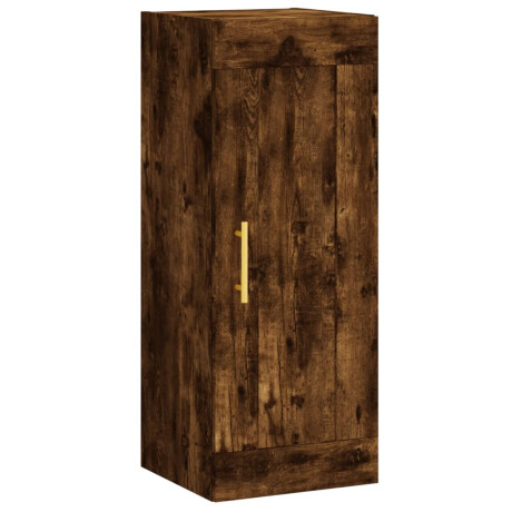 vidaXL Wandkast 34,5x34x90 cm bewerkt hout gerookt eikenkleurig afbeelding2 - 1