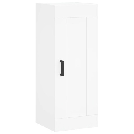 vidaXL Wandkast 34,5x34x90 cm bewerkt hout wit afbeelding2 - 1