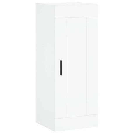 vidaXL Wandkast 34,5x34x90 cm bewerkt hout wit afbeelding2 - 1