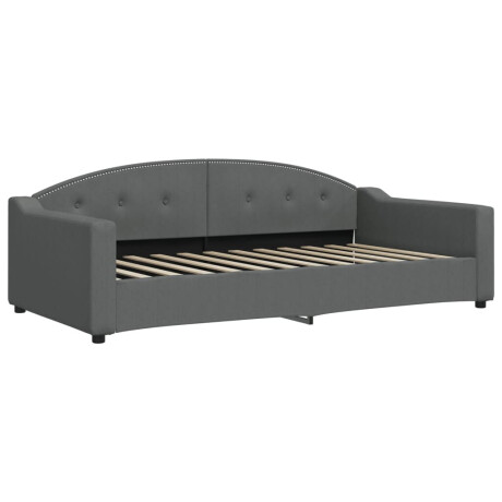 vidaXL Slaapbank 100x200 cm stof donkergrijs afbeelding2 - 1