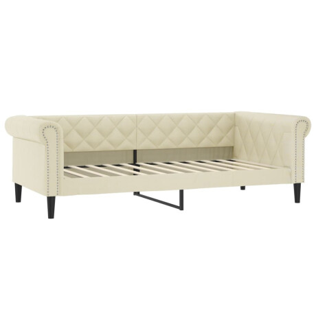 vidaXL Slaapbank 80x200 cm kunstleer crèmekleurig afbeelding2 - 1