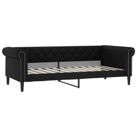 vidaXL Slaapbank 100x200 cm kunstleer zwart afbeelding2 - 1