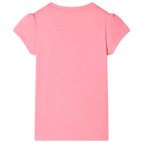 vidaXL Kindershirt 140 neonroze afbeelding2 - 1