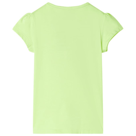 vidaXL Kindershirt 128 neongeel afbeelding2 - 1