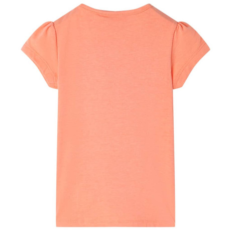 vidaXL Kindershirt 128 neonoranje afbeelding2 - 1