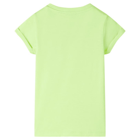 vidaXL Kindershirt 104 neongeel afbeelding2 - 1