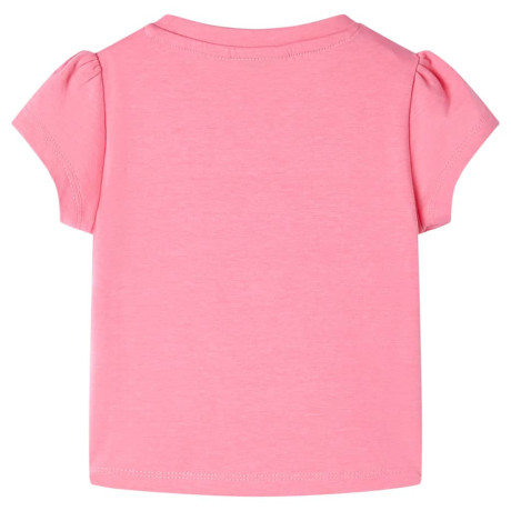 vidaXL Kindershirt 116 fluorescerend felroze afbeelding2 - 1