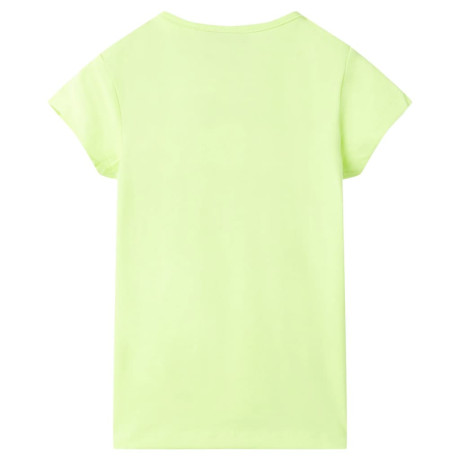 vidaXL Kindershirt 116 fluorescerend geel afbeelding2 - 1