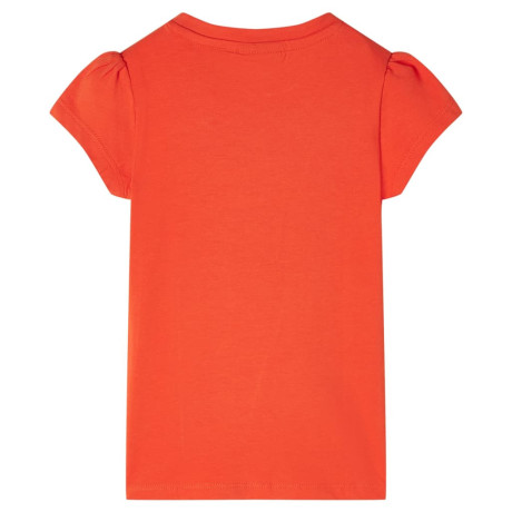 vidaXL Kindershirt 116 donkeroranje afbeelding2 - 1