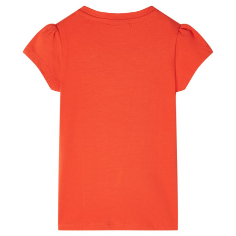 vidaXL Kindershirt 140 donkeroranje afbeelding2 - 1