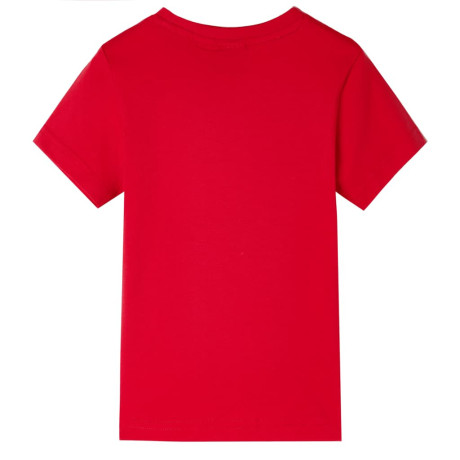 vidaXL Kindershirt 128 rood afbeelding2 - 1