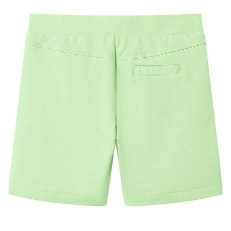 vidaXL Kindershort 92 fluorescerend groen afbeelding2 - 1