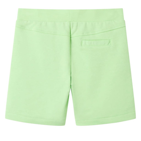 vidaXL Kindershort 116 fluorescerend groen afbeelding2 - 1