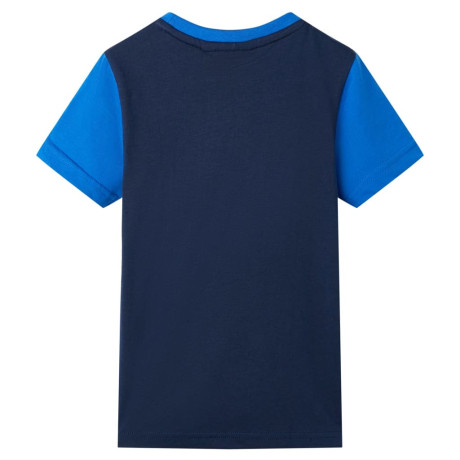 vidaXL Kindershirt 92 blauw en marineblauw afbeelding2 - 1
