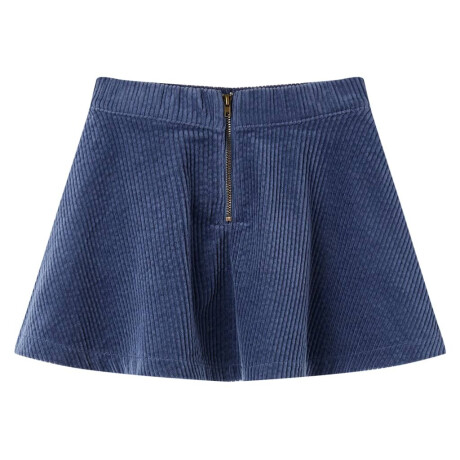vidaXL Kinderrok met zakken ribfluweel 128 marineblauw afbeelding2 - 1